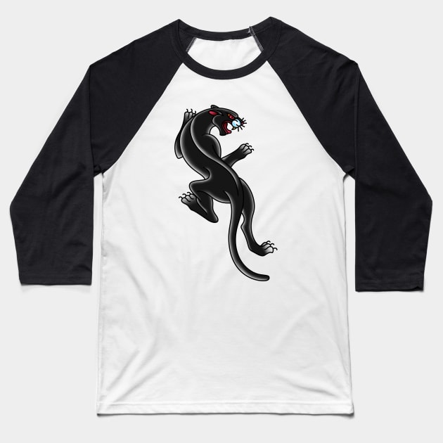 Panther Baseball T-Shirt by OldSalt